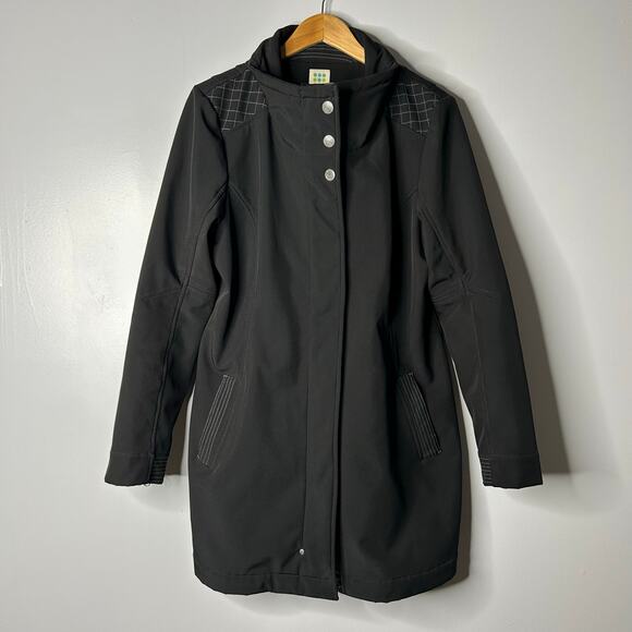 Title Nine Black Hooded Coat - Picture 1 of 7